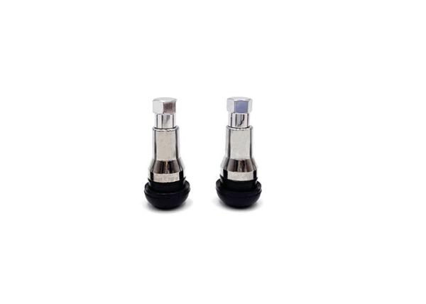 Tubeless Snap In Valve Stems TR413AC 32mm/ 1.25'' Size With Chrome Sleeve