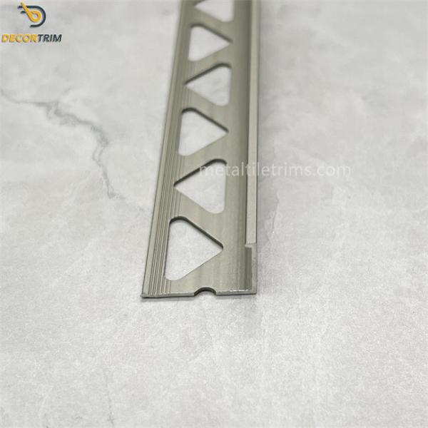 Aluminium Trim Edg Metal Tile Trims Height 8mm / 10mm / 12mm