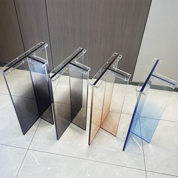 Custom T Shape Acrylic Table Leg Plexiglas Acrylic Dinning Furniture Leg Easy Assembly