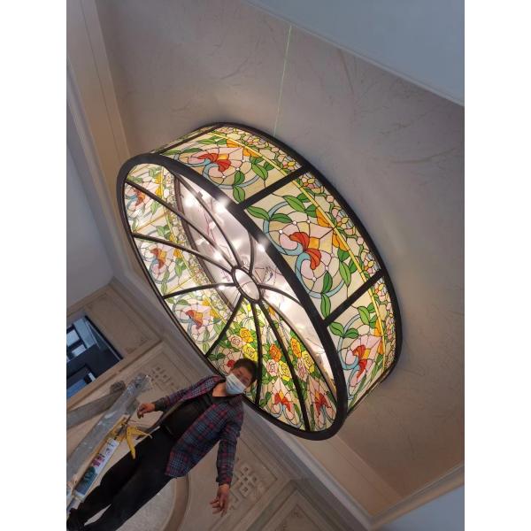 Церковь Архитектурное Температурное Искусство Стекло Оконные панели Декоративный Цветный Купол Витриновое стекло