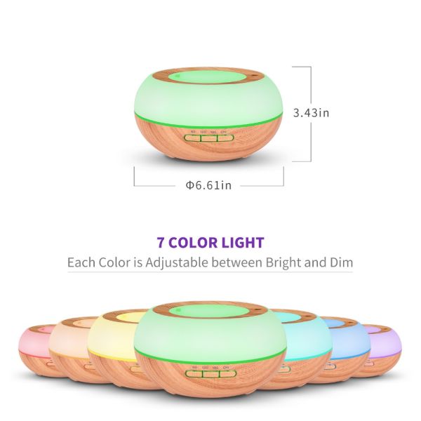 Smart Home Appliances Private Label 300ml Wooden Luxury Air Purifier Diffuser Ultrasonic Essential Oil Diffuser for Home Hotel