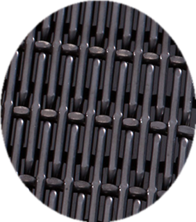 Гофрированный тип тангаж 2.5ммкс5.4мм сетки шарика нержавеющей стали ПВД декоративный сплетенный