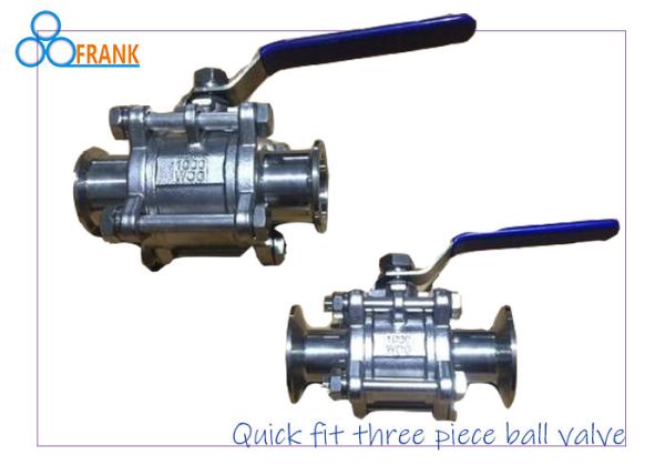 Fire Safe 3 Piece 3˝ 2500LB Industrial Metal Valves
