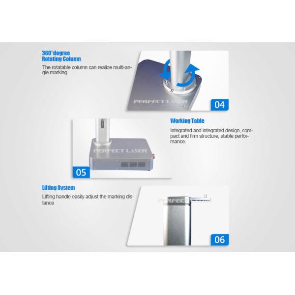 máquina de escritorio de Mini Fiber Laser Marking Engraving del material metálico 20W con CE