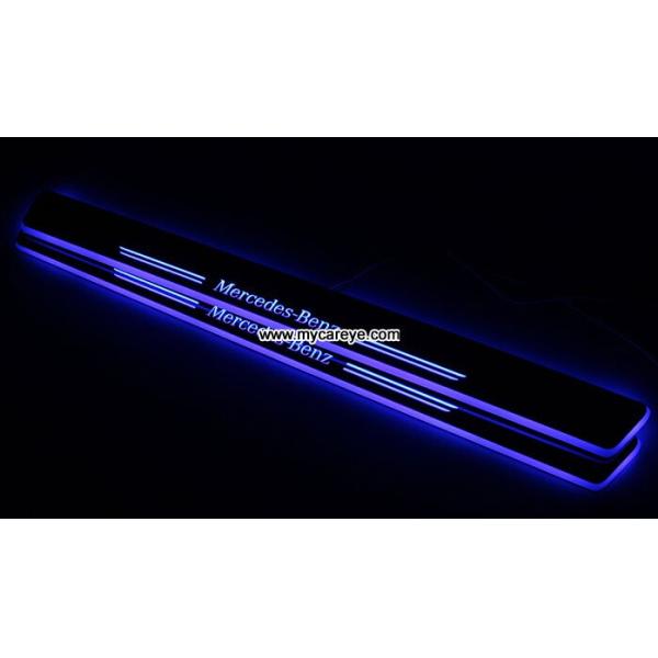 Mercedes-Benz E-Class E350 E400L car Moving LED lights sill door pedal