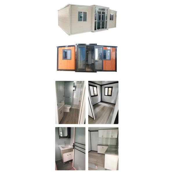 Double wing folding room triple area decoration can be expanded removable mobile container house mobile house