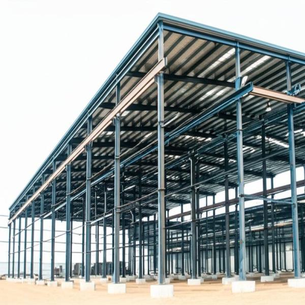 Fabricación de estructuras de acero prefabricadas, diseño industrial, almacén, comercial