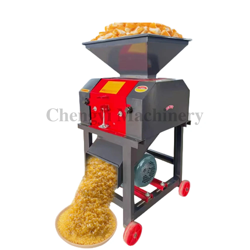 One Man Maize Grits Maker 500-800kg/h Animal Feed Processing Machine