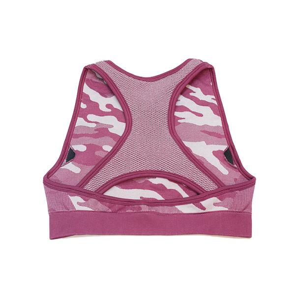 Oem Factory Manufacturer Custom Logo Spandex Ladies Sports Bras Army Camo Women Racer Back Tank