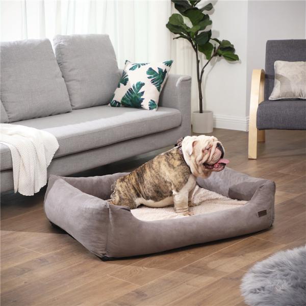 OEM ODM Dog Bed Cushion Durable Non Toxic Material Detachable Luxury