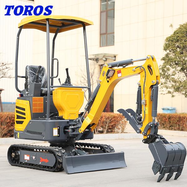 Excavadora mini hidráulica diesel com altura máxima de escavação 2490 mm
