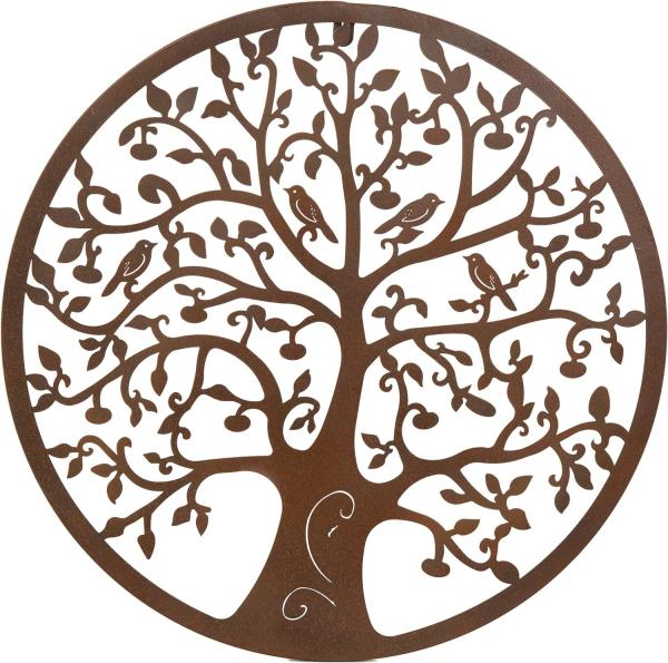 Rustic Bronze Metal Wall Art Decoration Indoors Outdoors 51cm 61cm Metal Artwork For Wall