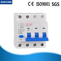 C40 branco 4 Polo RCBO, disjuntor IP20 atual residual com proteção da sobrecarga 