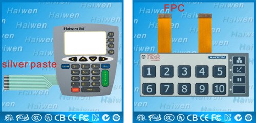 Custom Design FPC Membrane Switch Waterproof With A Red Green Bi Color LEDs