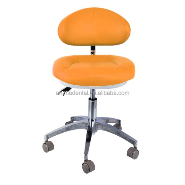 Micro Fiber Leather Dentist Stool Big Backrest Salon Stool Soft Cushion Surgical Stool For Dentist