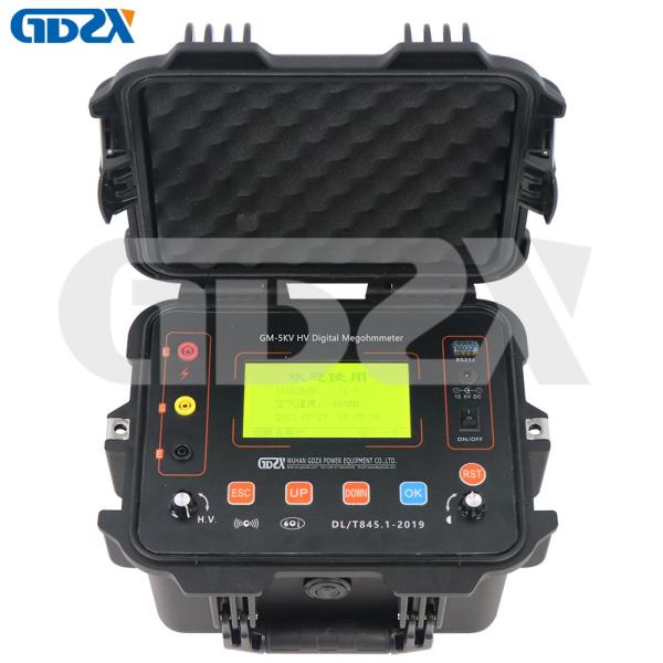 GM-5kV  Continuously Adjustable Insulation Resistance Meter Tester Digital Megger