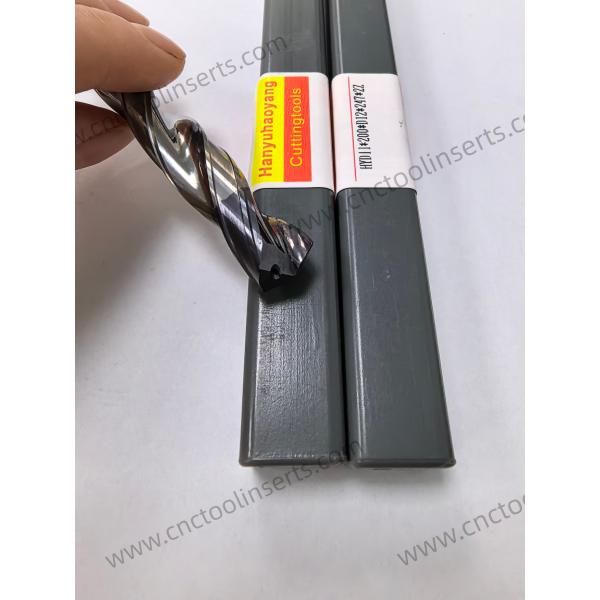 High Rigidity 2-Flute Solid Carbide End Mills with PVD Coating for Machining Steel and Stainless Steel Model HYD11*200*D12*247*2Z