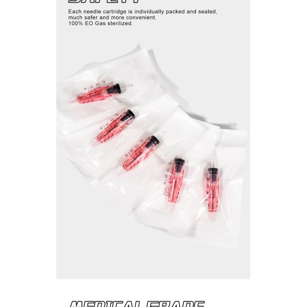 Безопасным иглы 100% патрона чернил иглы 1RL устранимым EO машины татуировки простерилизованные газом