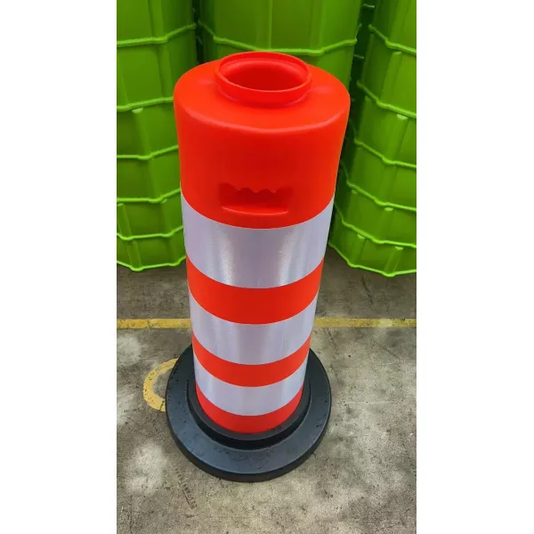 Stackable Reflective PE Traffic Drum Road Safety Barrel for Crash Protection