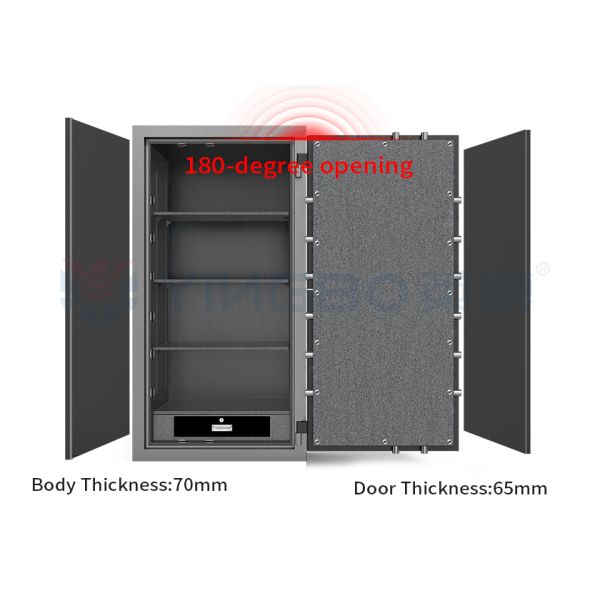 OEM Fireproof Safe Box Heavy Duty Anti Theft Alarm System Multiple Fire Prevention Design