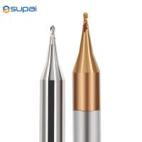 Moinhos de extremidade contínuos do nariz da bola do diâmetro do carboneto 2Flutes do aço de tungstênio da grão fina micro