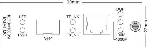 Fiber Media Converter Card 10/100/1000 Base-TX To 1000 Base-FX SFP