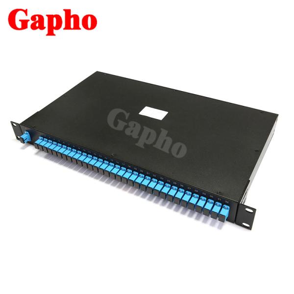Тип Splitter 1x8 1x32 1x64 FTTH PON CATV шкафа PLC стекловолокна 1260-1650nm