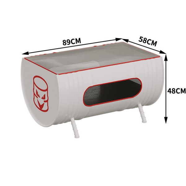 Retro Oil Drum Furniture Commercial Industrial Oil Drum Sofa Durable For Outdoor KTV Milk Tea