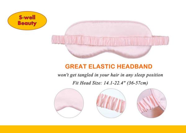 Customized Natural Travel or sleeping Silk Eye Mask 100% Silk good quality