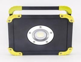 Luz conduzida a pilhas amarela do trabalho com a bateria do polímero de 2600mAh 3.7V Li