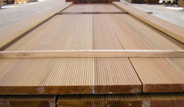 reeded surface balau outdoor wood decking