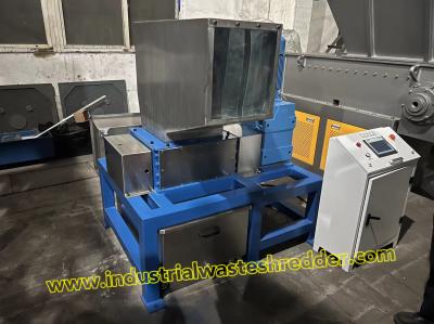 Multifunctional Small Dual Shaft Shredding Machine For Medicine Bottles Milk Bottles Crusher Machine With Stainless Steel Cover As Protection