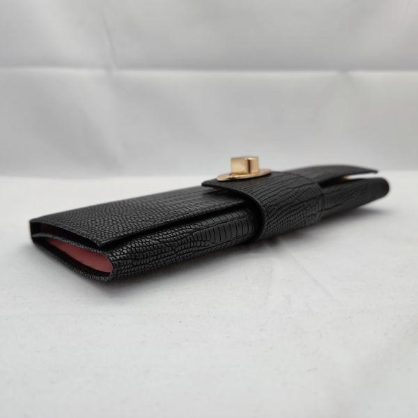 Real Leather Wallet Lizard Pattern Bifold Long Purses Card Holder for Women WA16