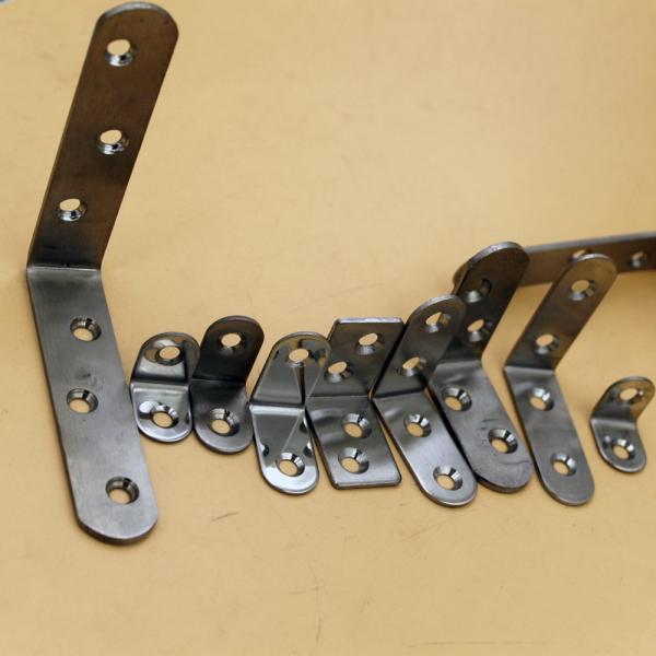 Reinforced Stainless Steel/Iron Support Corner Brace Joint Right Angle Bracket for OEM