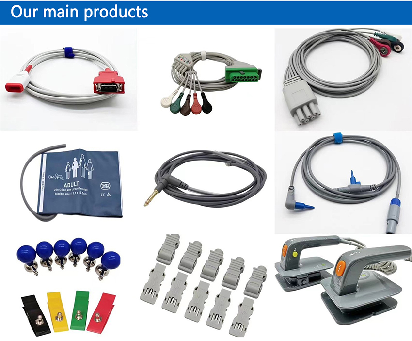 GE Marquette MAC EKG Leadwire с бананом / зажимным адаптером TPU 0.9M 2016032-001