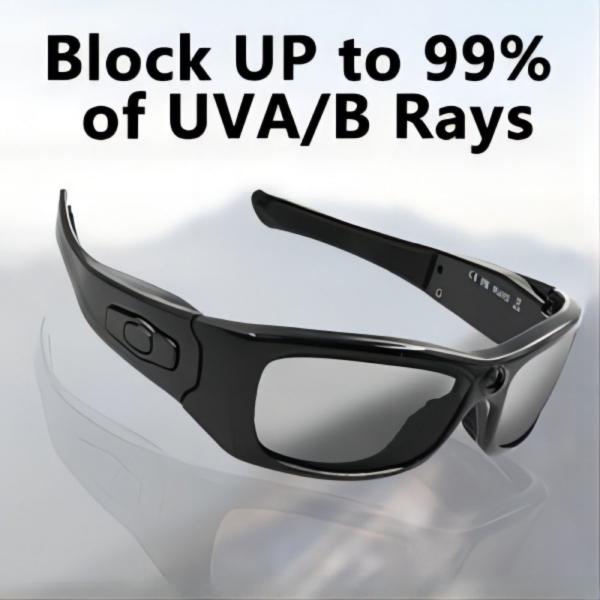 1080P Bluetooth Video Sunglasses With UV Protection Safety Lenses Music Photo Recording