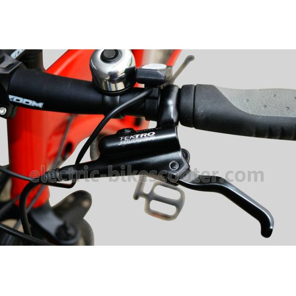Red 38km/h Electric Pedal Assist Mountain Bike 48V 500W Gear Motor