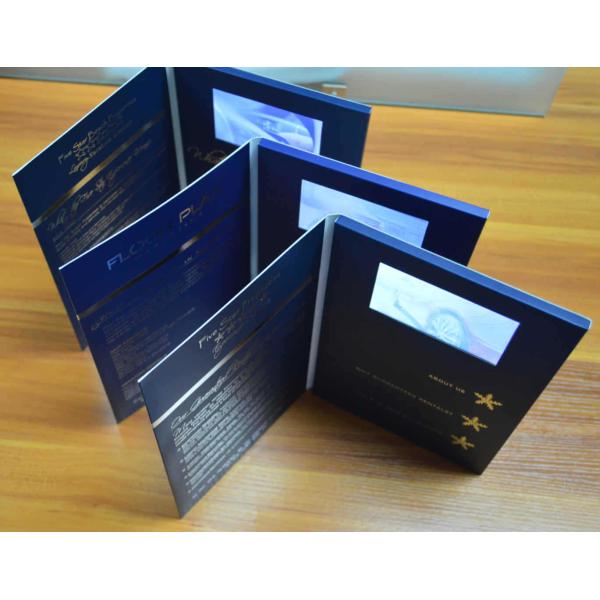 Televisión en una tarjeta, folletos de vídeo, tarjetas de visita de vídeo, folletos LCD