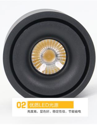 30W 100lm/ W Black LED Track Lighting Systems 5000K Ceiling Track Spotlights