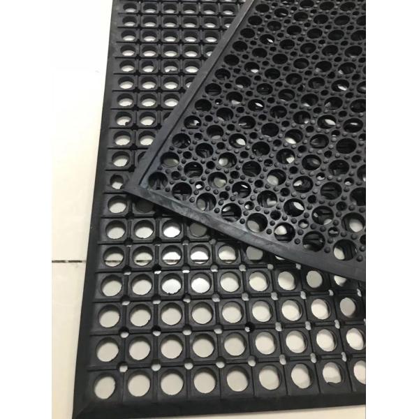 Rubber floor mat  Hotel kitchen rubber floor mat  Round hole rubber floor mat