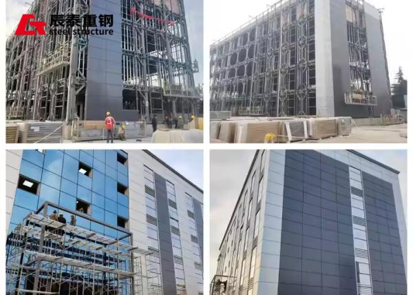 Prefabricated Multi Storey Steel Frame Construction Q355B ASTM A572