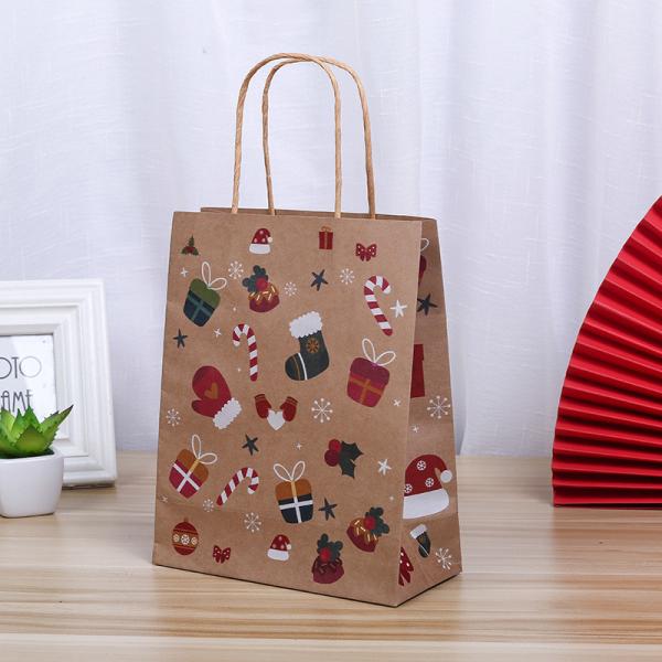 Saco de empacotamento de papel do saco de compras por atacado feito sob encomenda do saco do presente da bolsa do saco de papel de Kraft