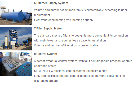 LB1000 stationary asphalt mixing plant, bitumen mixing plant