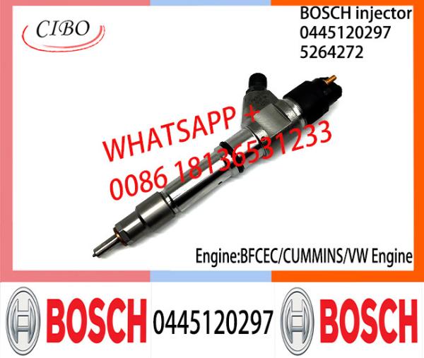 Conjunto original 0445120297 do injetor de combustível diesel de BOSCH 0445120297 5264272 para o motor da VW de BFCEC CUMMINS