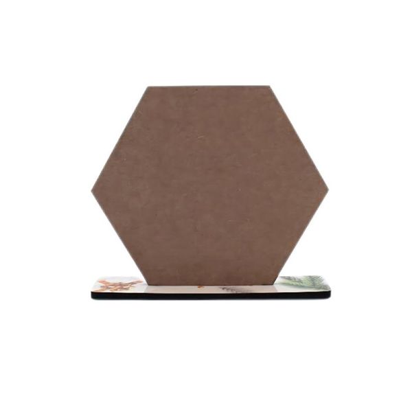Customized Mdf Photo Frame Hexagon Shape Sublimation Mdf Photo Frame Blanks
