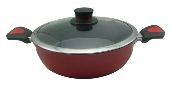 IMITATE CAST ALUMINIUM PORCELAIN ENAMELLED NON-STICK POT