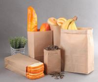 Sacs à emporter Kraft biodégradables durables sans poignée Options écologiques pour la livraison de nourriture
