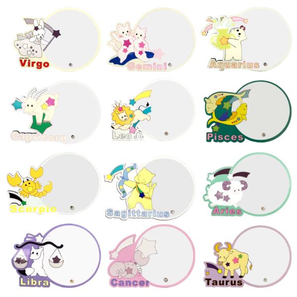 Blank Sublimation MDF Photo Frame Creative Zodiac Series Trendy Novelty Shapes Fashion Personalized Picture Frame