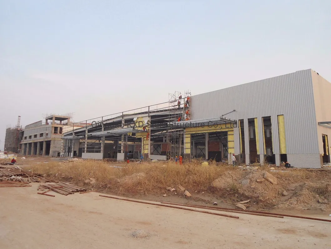 Light Structural Steel Prefabricated Steel Commercial Buildings Large Supermarket Shop