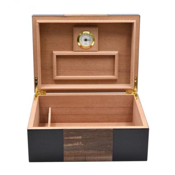 Portable Personalized Cigar Box Handmade Cigar Humidor 50-200 Capacity Cigars With Logo
